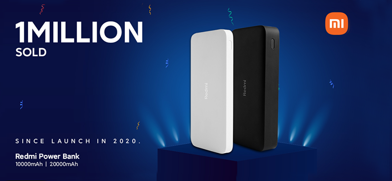 小米在印度地区销售了超 100 万块 Redmi 充电宝