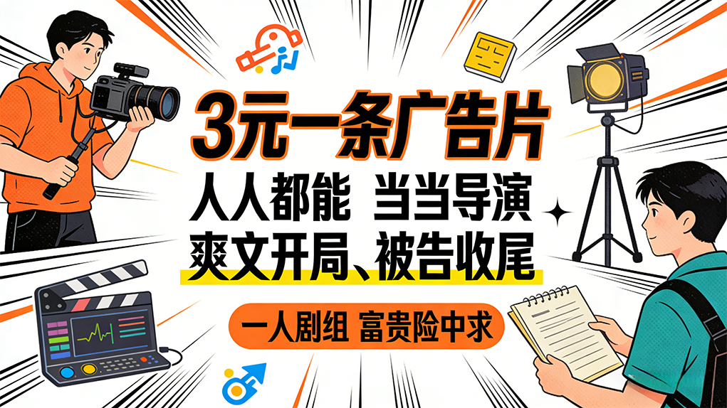 爽文开局、被告收尾：“一人剧组”的富贵险中求？